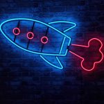 Rakieta - Neon LED Classic