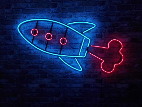 Rakete - Neon LED Classic