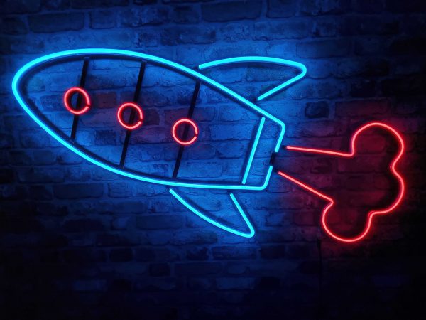 Rakete - Neon LED Classic – Bild 7