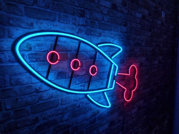 Rakete - Neon LED Classic – Bild 2