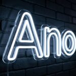 Ano LED neonový nápis - svítící dekorace na svatbu a do interiéru | Omineo