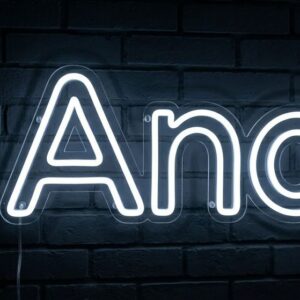 Ano LED neonový nápis - svítící dekorace na svatbu a do interiéru | Omineo