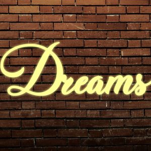 Dreams - Litery 3D Frontlit
