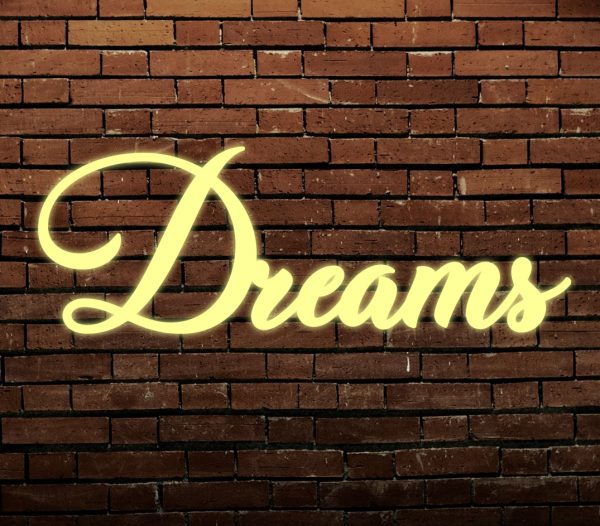 Dreams - Litery 3D Frontlit