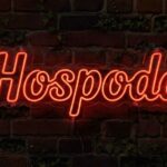 Hospoda LED neonový nápis - autentická česká světelná reklama do baru | Omineo