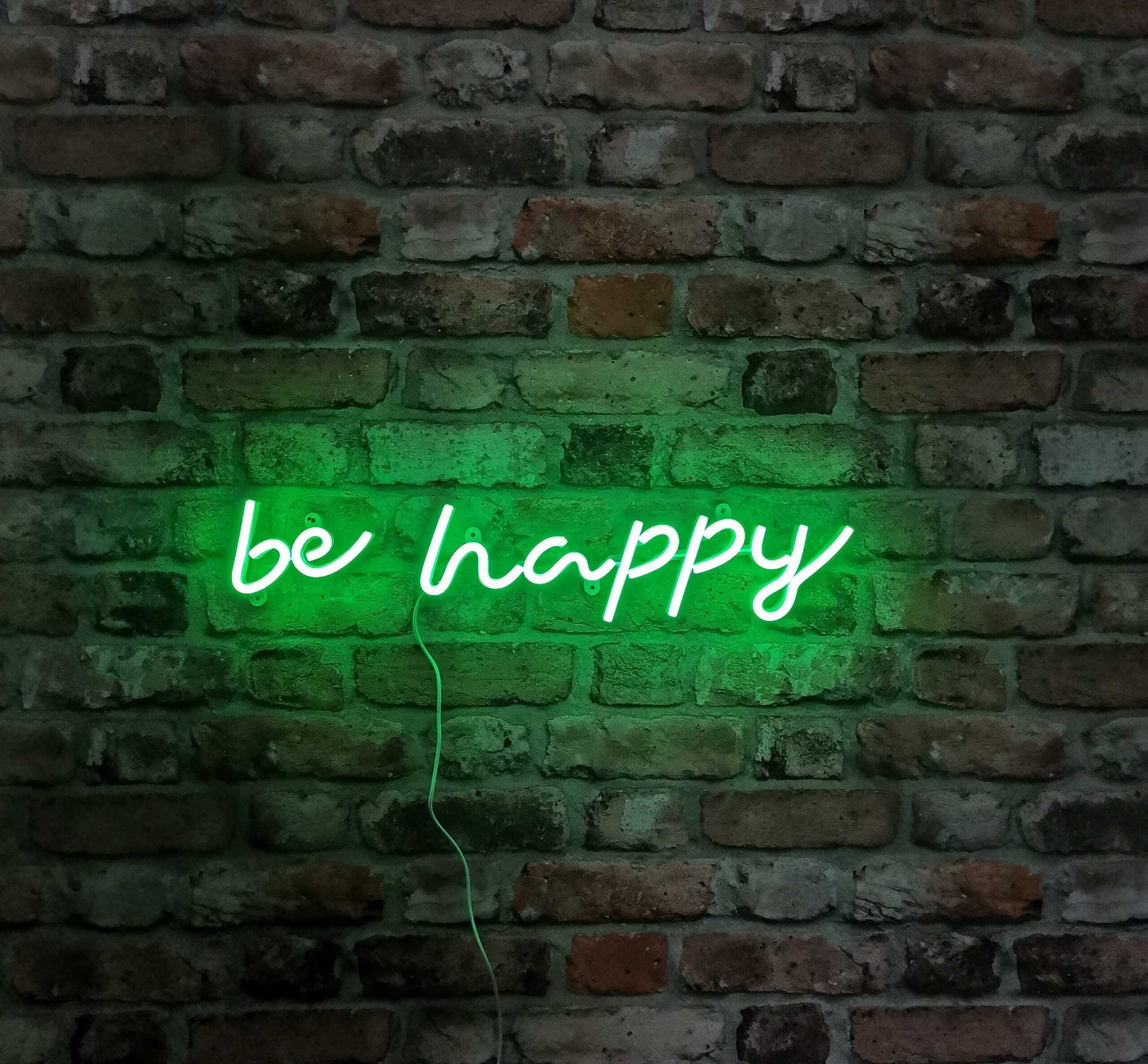Be happy - neon LED Classic