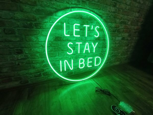 LET'S STAY IN BED - Neon LED Classic – Bild 6