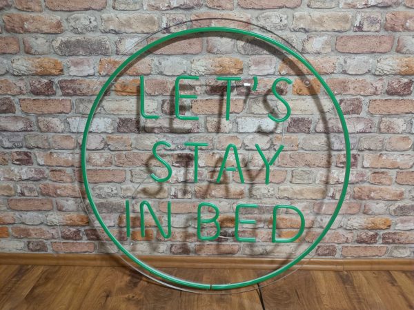 LET'S STAY IN BED - Neon LED Classic – Bild 4