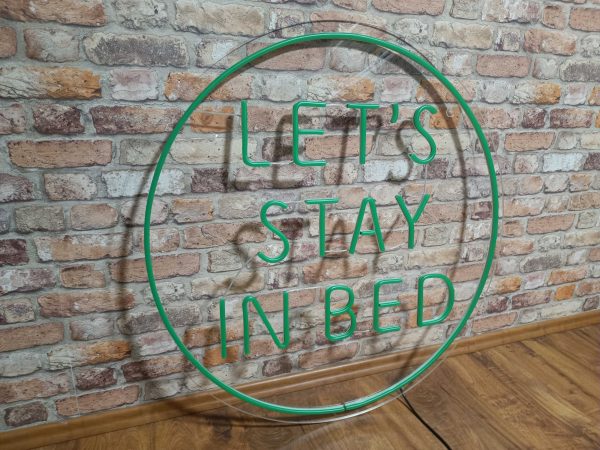 LET'S STAY IN BED - Neon LED Classic – Bild 5