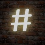 hashtag- 3D Frontlit Letters