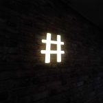 hashtag - 3D Frontlit Letters