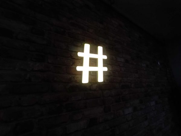 hasztag- Litery 3D Frontlit - obrazek 2