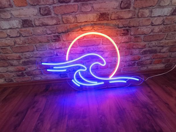 Sonne und Wellen - Neon LED Classic – Bild 3