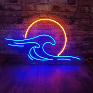Sonne und Wellen - Neon LED Classic