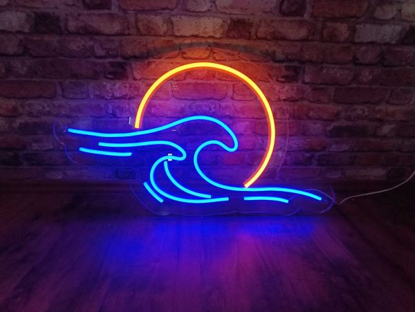 Sonne und Wellen - Neon LED Classic