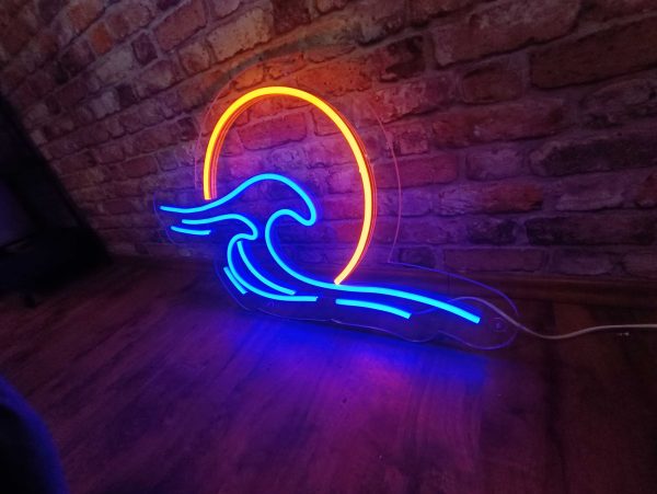 Sonne und Wellen - Neon LED Classic – Bild 4