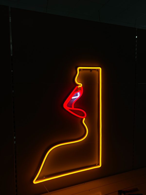 Gesicht im Rahmen - Neon LED Classic – Bild 4