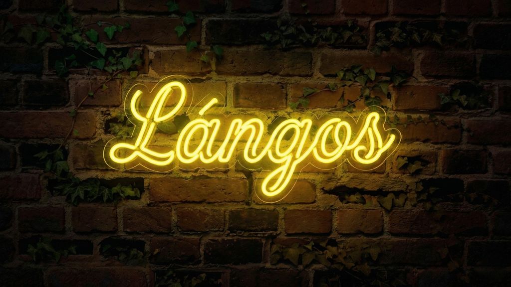 Lángos (felirat) - Neon LED Classic