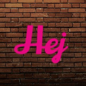 Hej - Litery 3D Frontlit