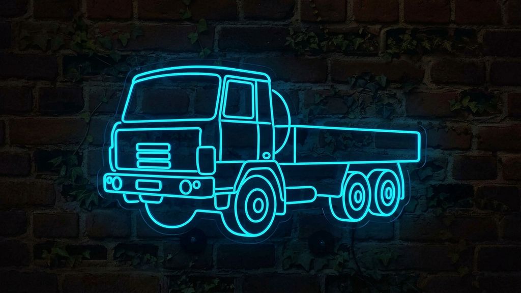Auto Tatra LED neon - ikonický český automobil jako světelná dekorace | Omineo