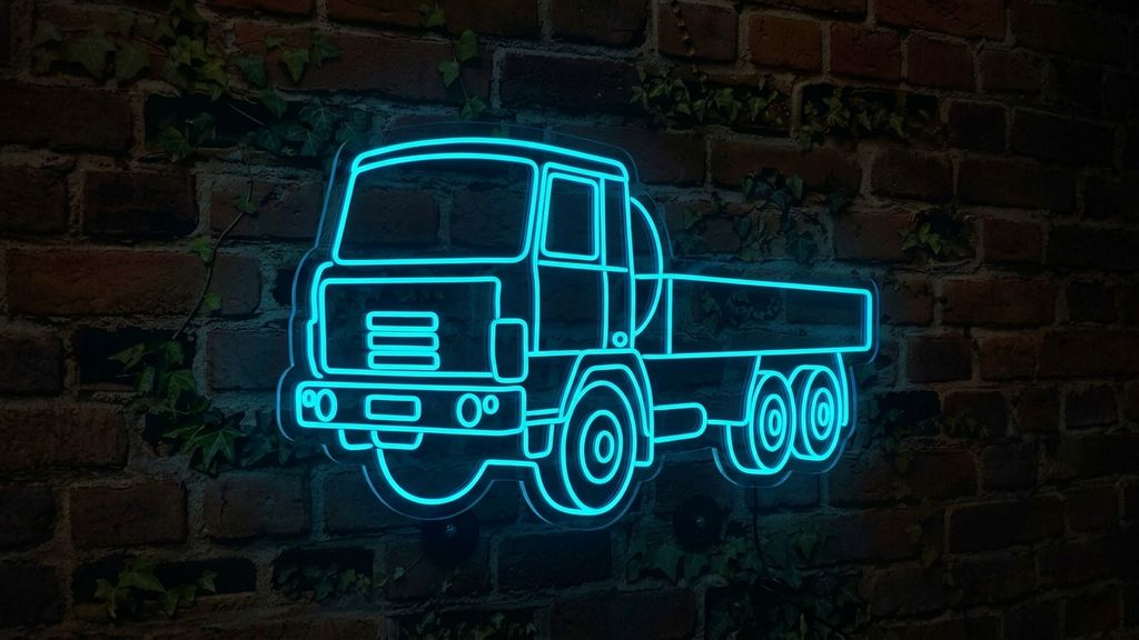 Auto Tatra LED neon - ikonický český automobil jako světelná dekorace | Omineo