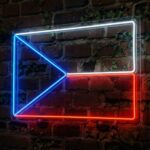Česká vlajka LED neon - národní symbol jako svítící nástěnná dekorace | Omineo