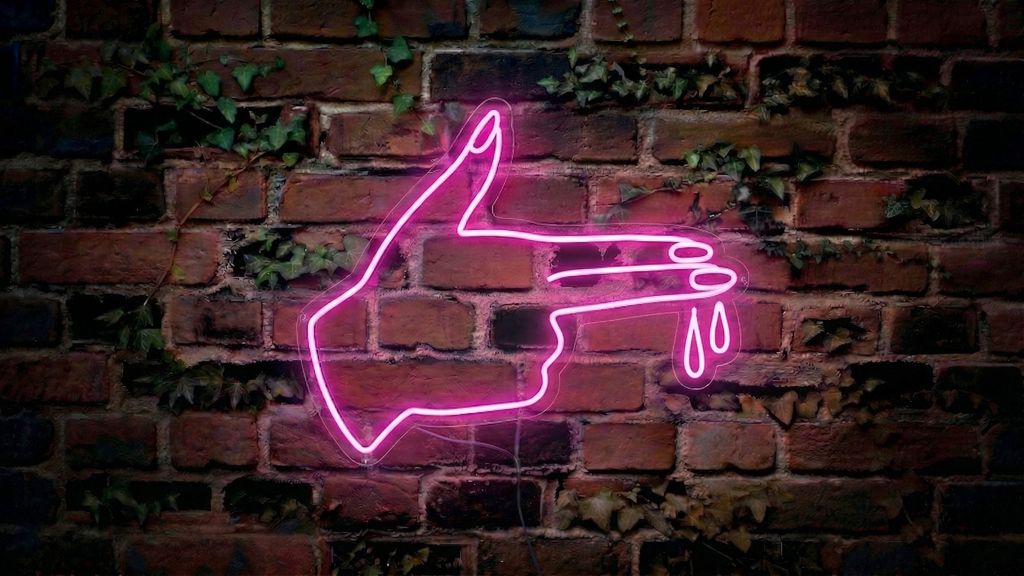 Fingerpistole - Neon LED Classic