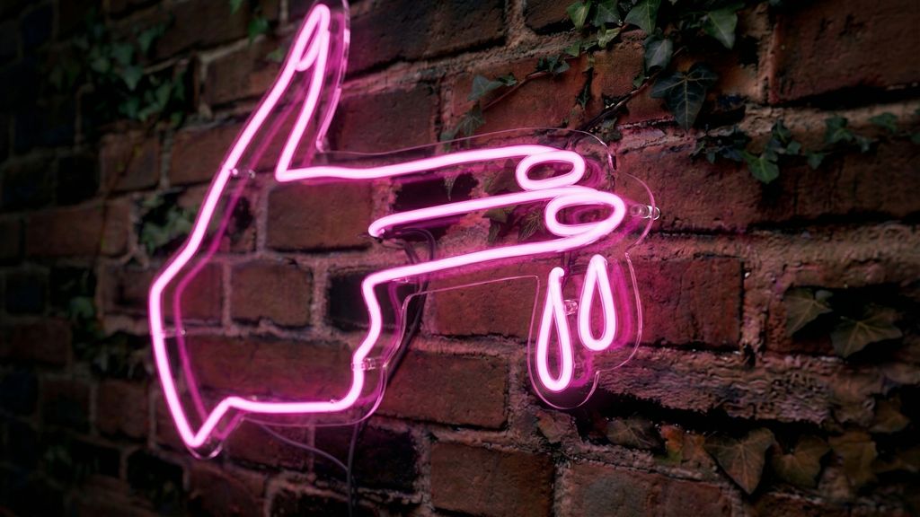 Fingerpistole - Neon LED Classic – Bild 2