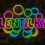 Lentilky LED neon - oblíbené české bonbóny jako svítící dekorace | Omineo
