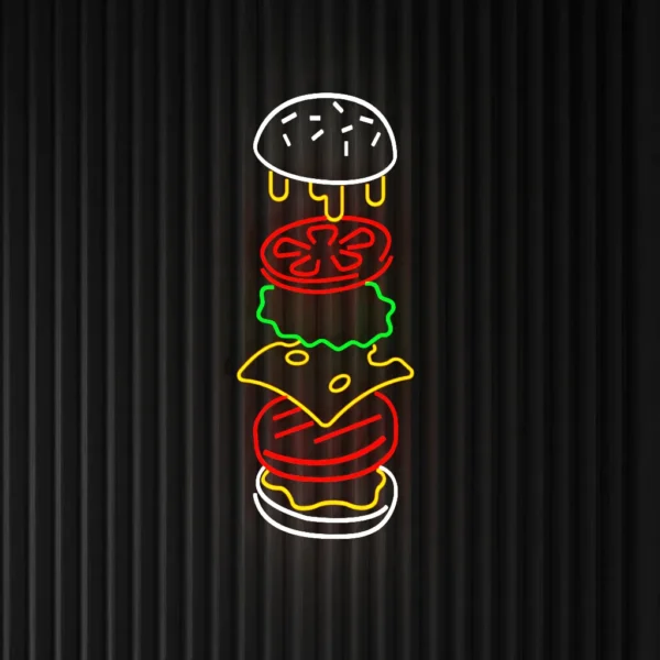 Burger - Neon LED Classic
