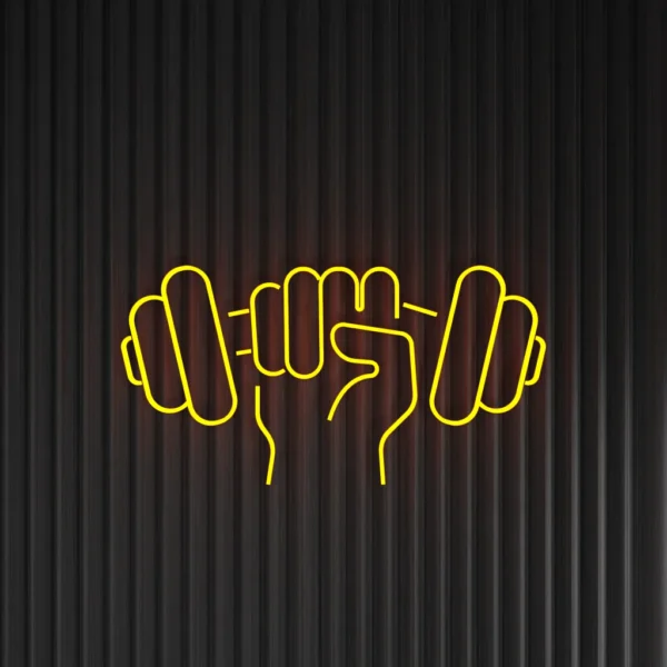 Hanteln - Neon LED Classic