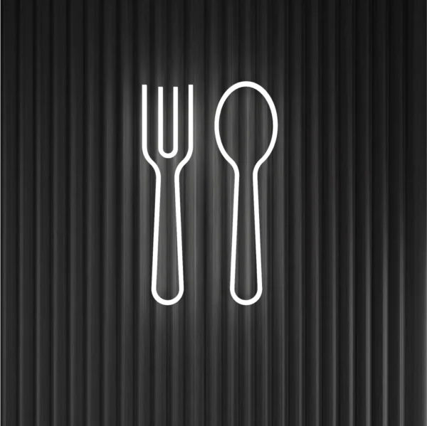 Fork and spoon - Neon LED Classic
