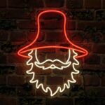 Rumcajs LED neon - český pohádkový loupežník jako svítící nástěnná dekorace | Omineo