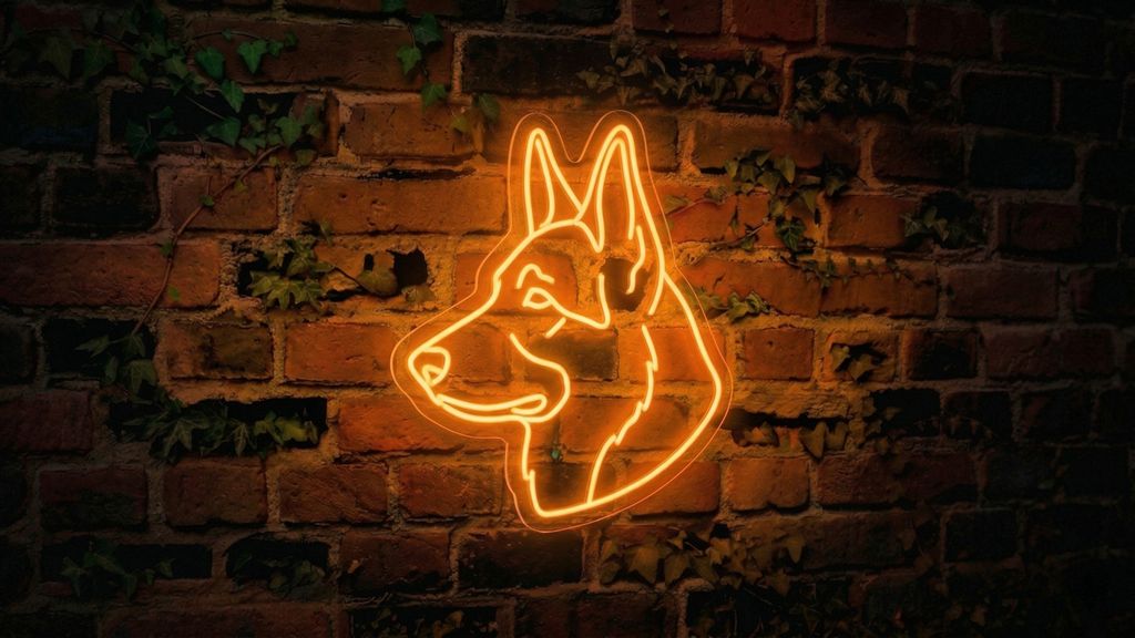 Schäferhund - Neon LED Classic – Bild 2