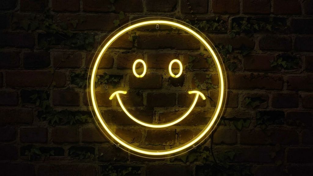 Techno-Smiley - Neon LED Classic