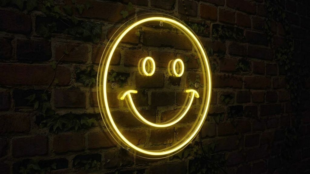 Techno-Smiley - Neon LED Classic – Bild 2