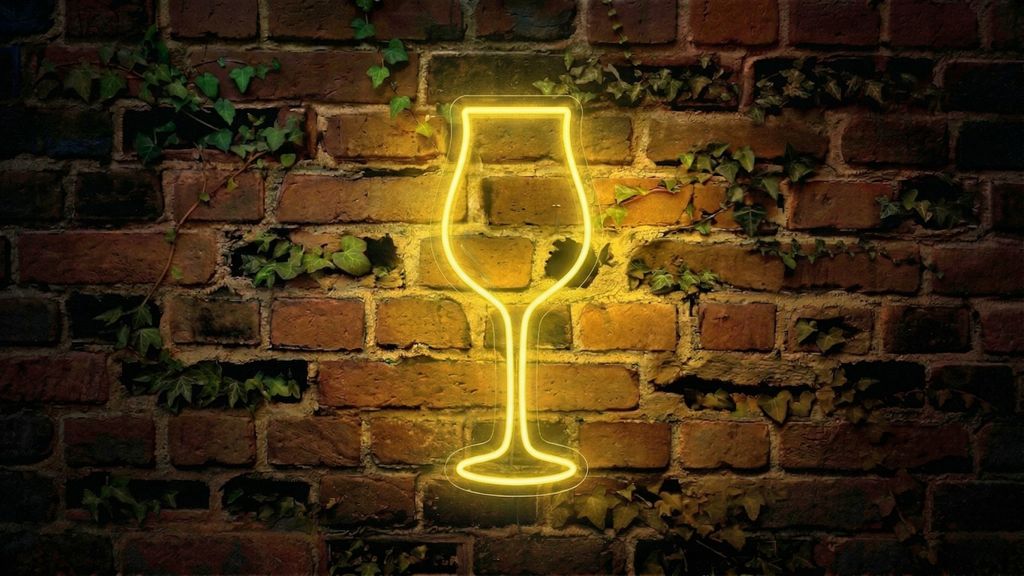 Tokaji pohár - Neon LED Classic