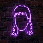 Účes Pepík LED neon - humorný český motiv jako neonová dekorace | Omineo