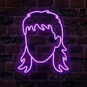 Účes Pepík LED neon - humorný český motiv jako neonová dekorace | Omineo